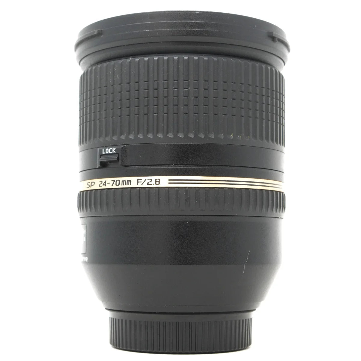 Used Tamron SP 24-70mm F2.8 Di VC Lens in Nikon F Mount - side angle 