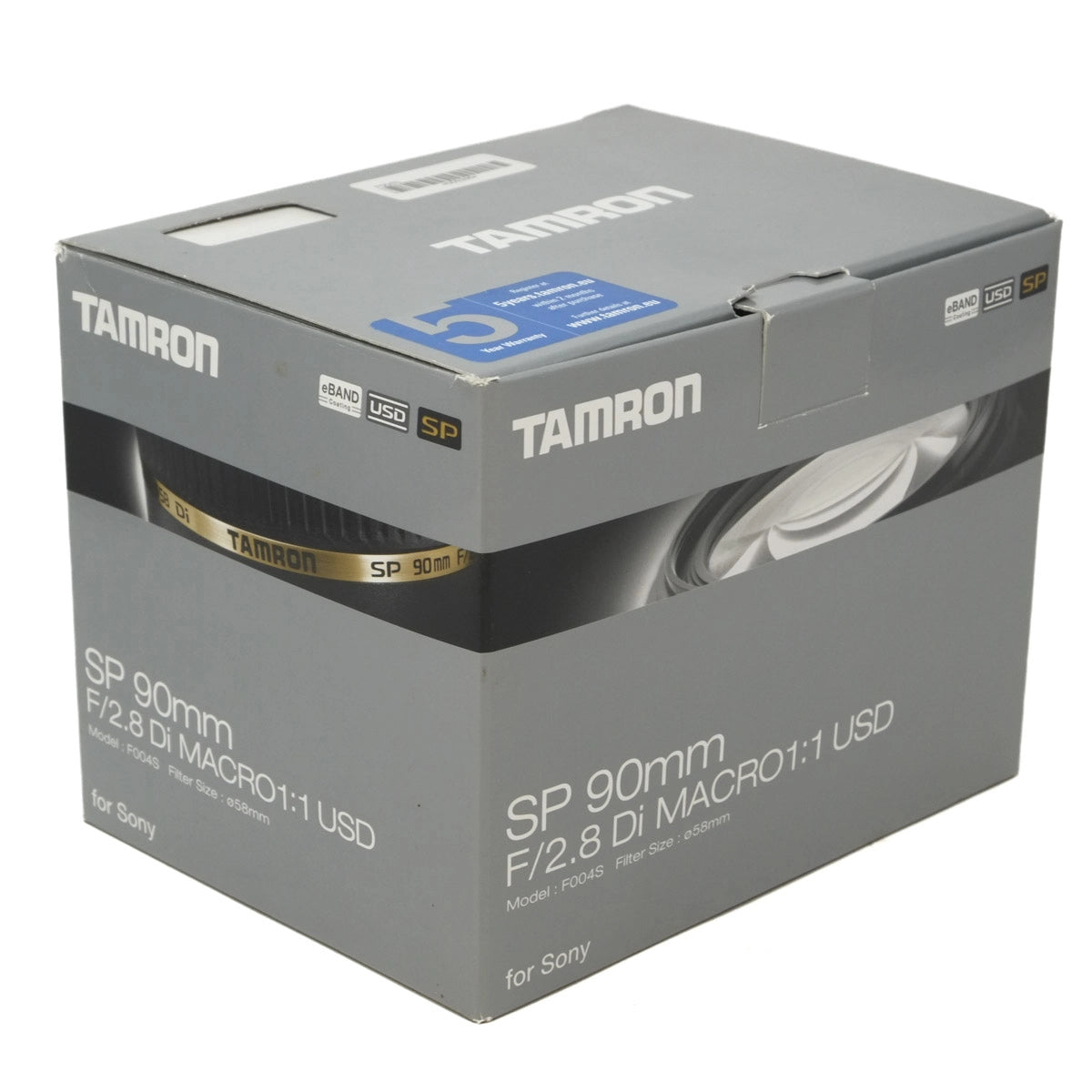 Used Tamron SP 90mm F2.8 Macro DI Lens for Sony A mount - Original box 