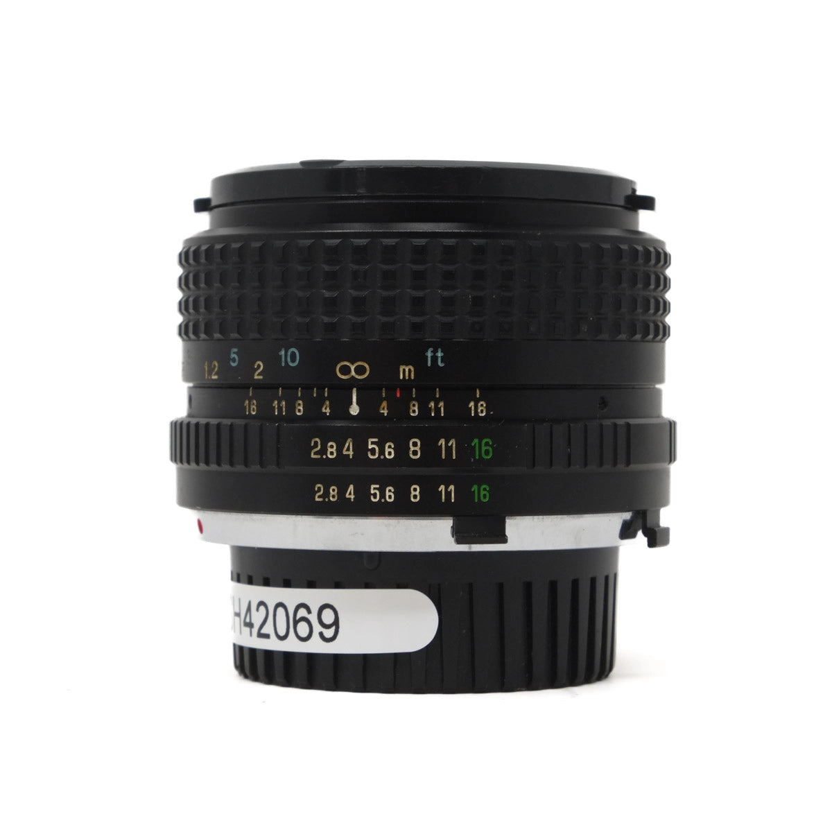 Used Tokina 28mm F2.8 Lens - Minolta Fit - Front angle 