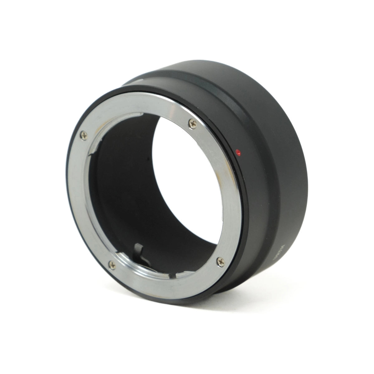 Camera lens adapter ring on a white background