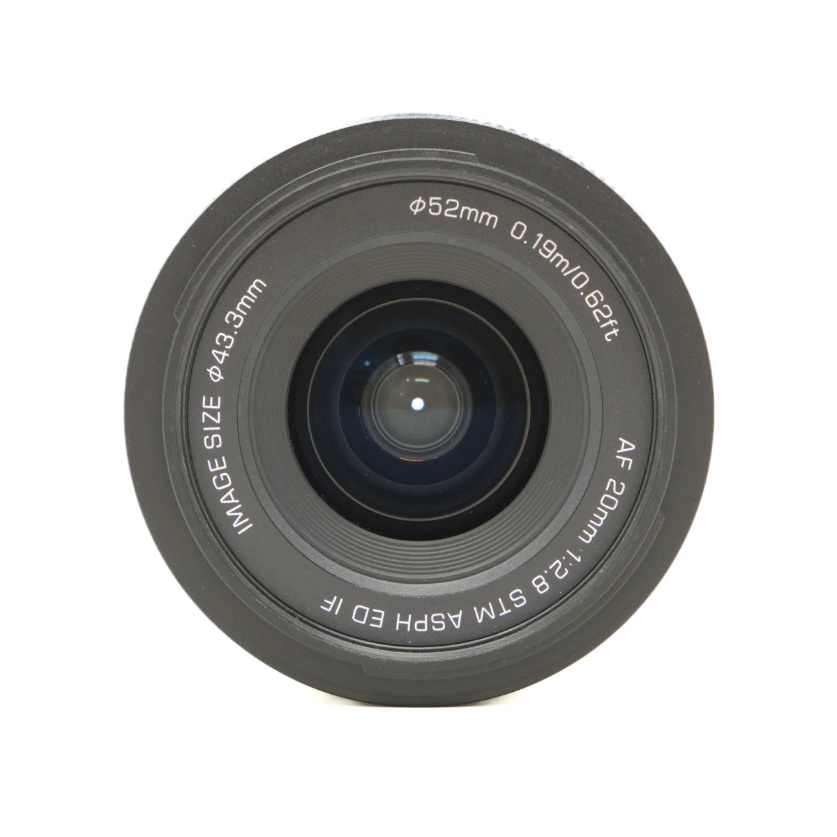 Used Viltrox AF 20mm F2.8 in Nikon Z Mount - top angle 