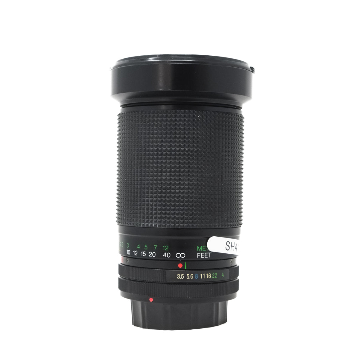 Used Vivitar 28-210 f3.5-5.6 CFD Macro Lens top angle