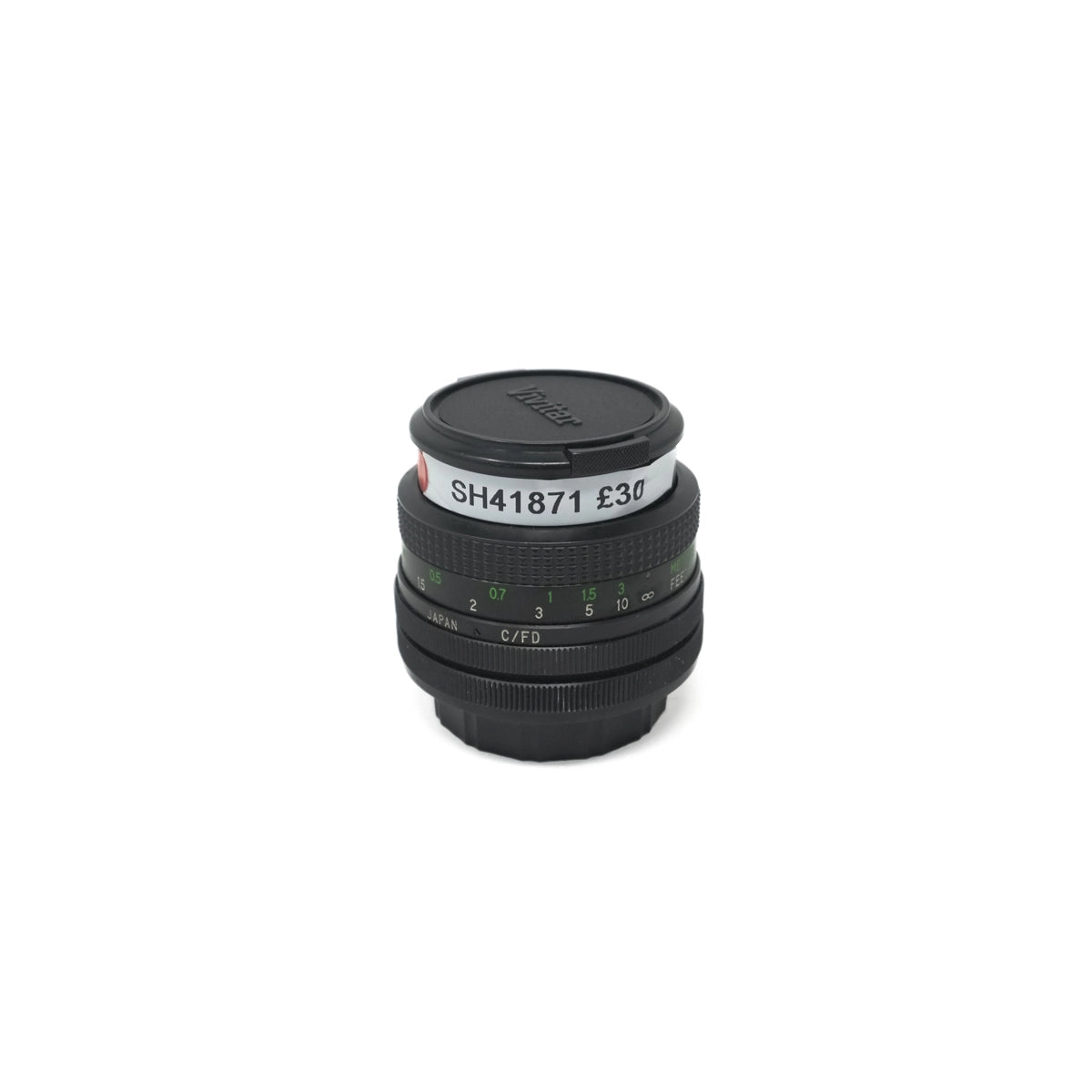 Used Vivitar 28mm F2.8 MC Close Focus (Canon FD fit) - Front angle