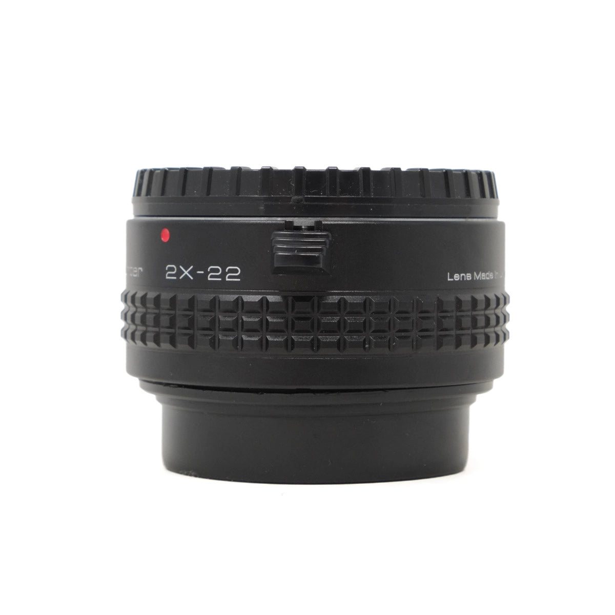 Used Vivitar 2x Converter for Pentax PK bodies - side angle 