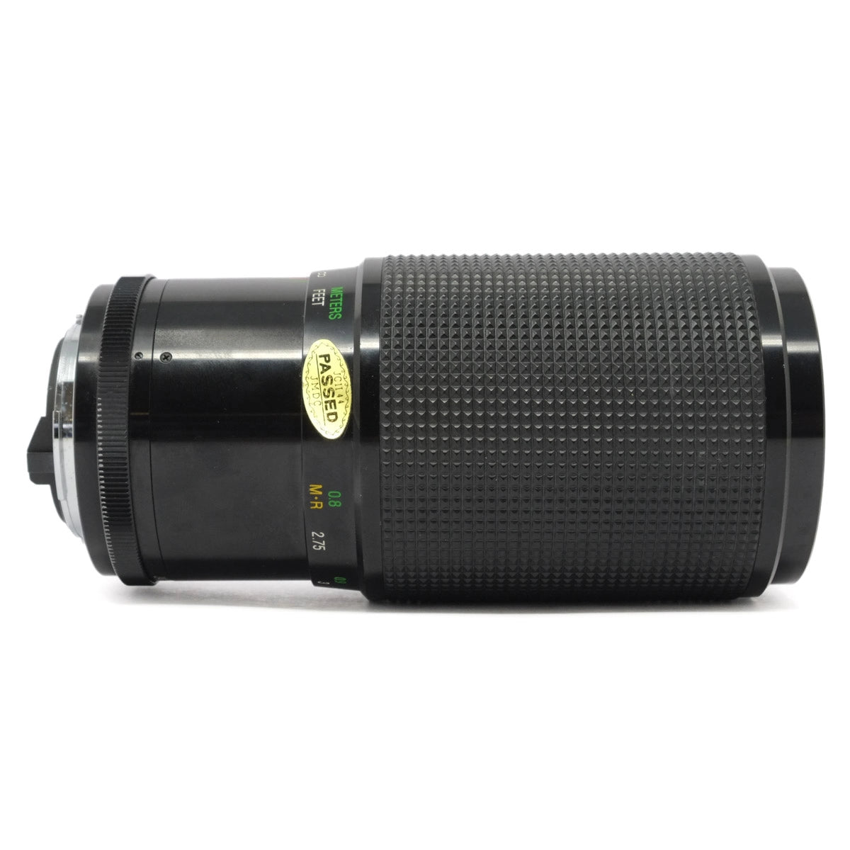 Camera lens on a white background