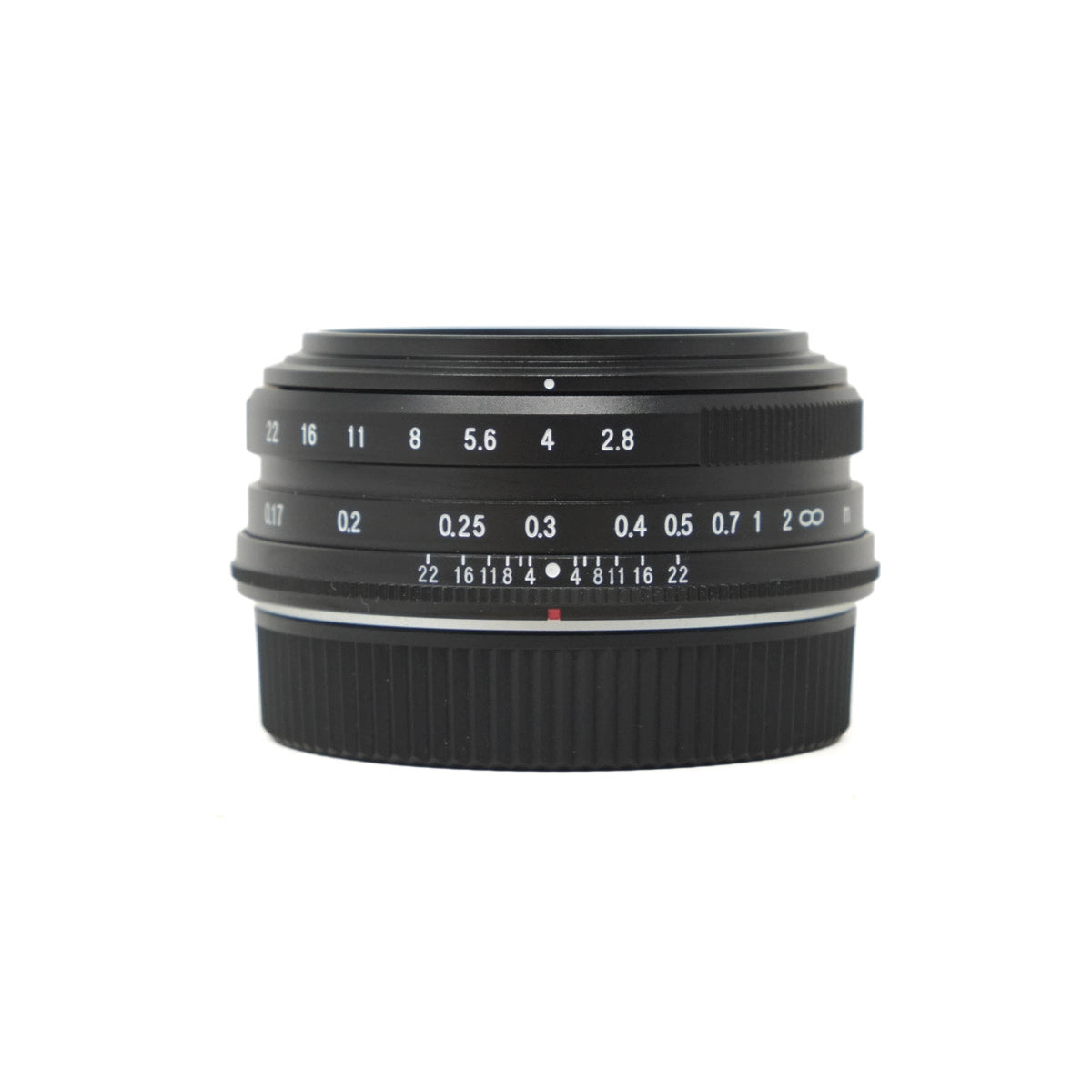 Used Voigtlander Ultron 18mm F2.8 lens - front angle 