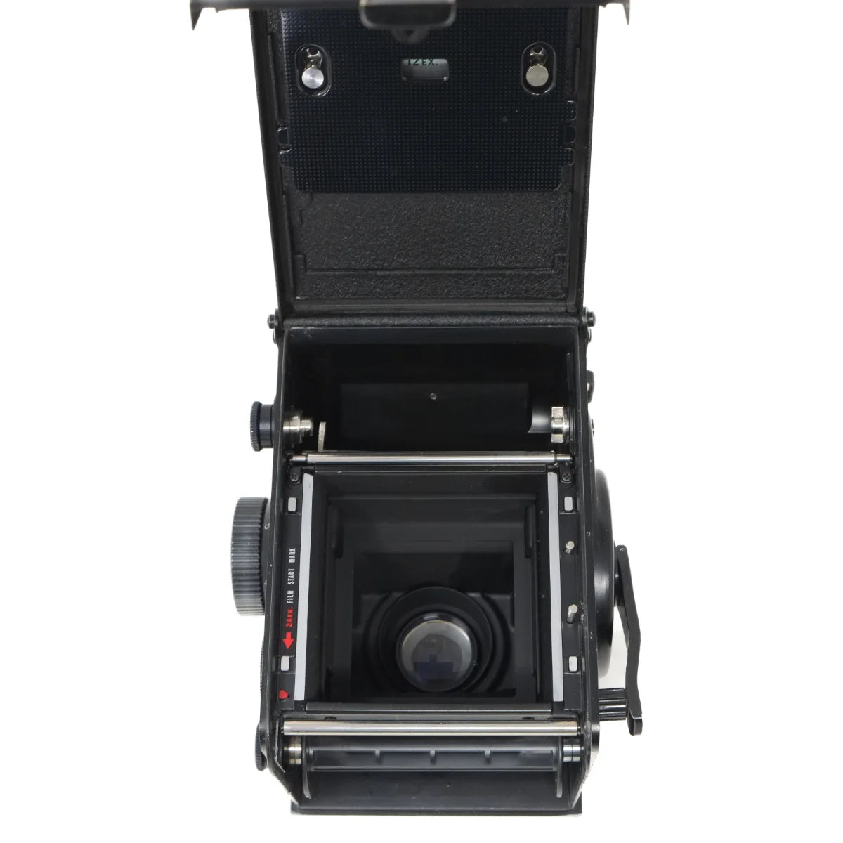 Used Yashica 124G Twin lens Reflex camera 6 X 6 - back angle 