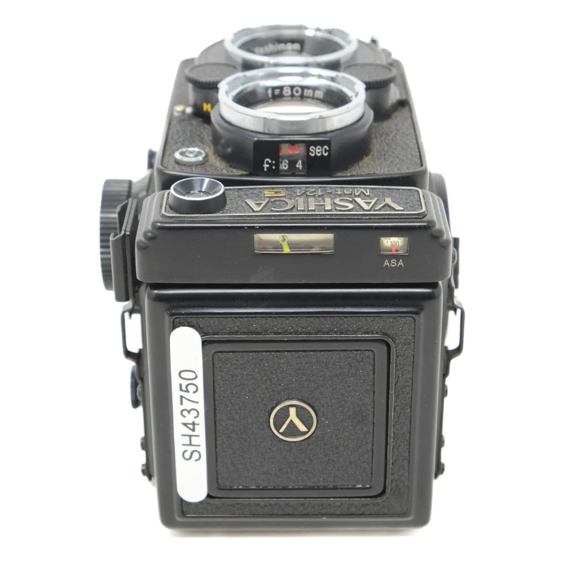 Used Yashica 124G Twin lens Reflex camera 6 X 6 - top angle 