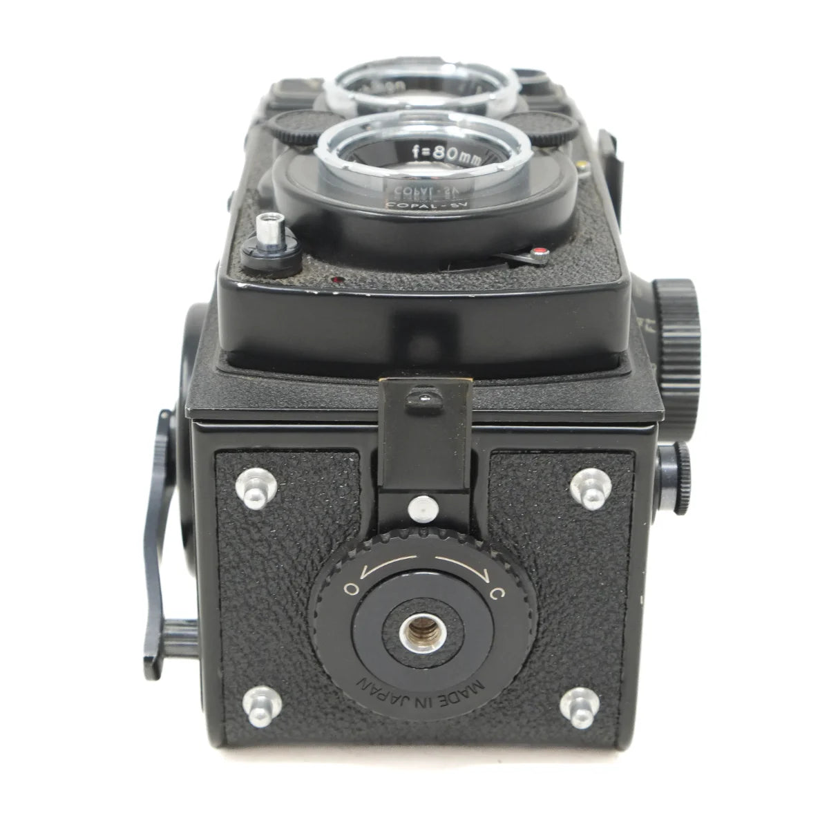 Used Yashica 124G Twin lens Reflex camera 6 X 6 - bottom angle 