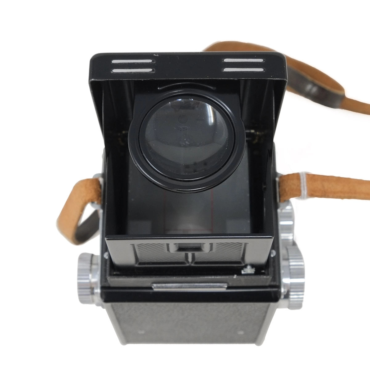 Used Yashica 635 6X6 medium format film camera - top angle