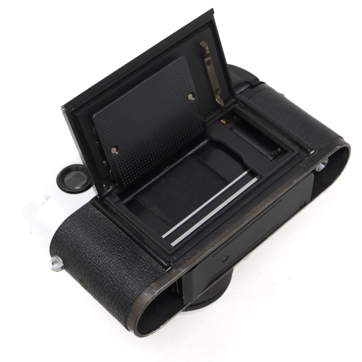 Black camera viewfinder on a white background