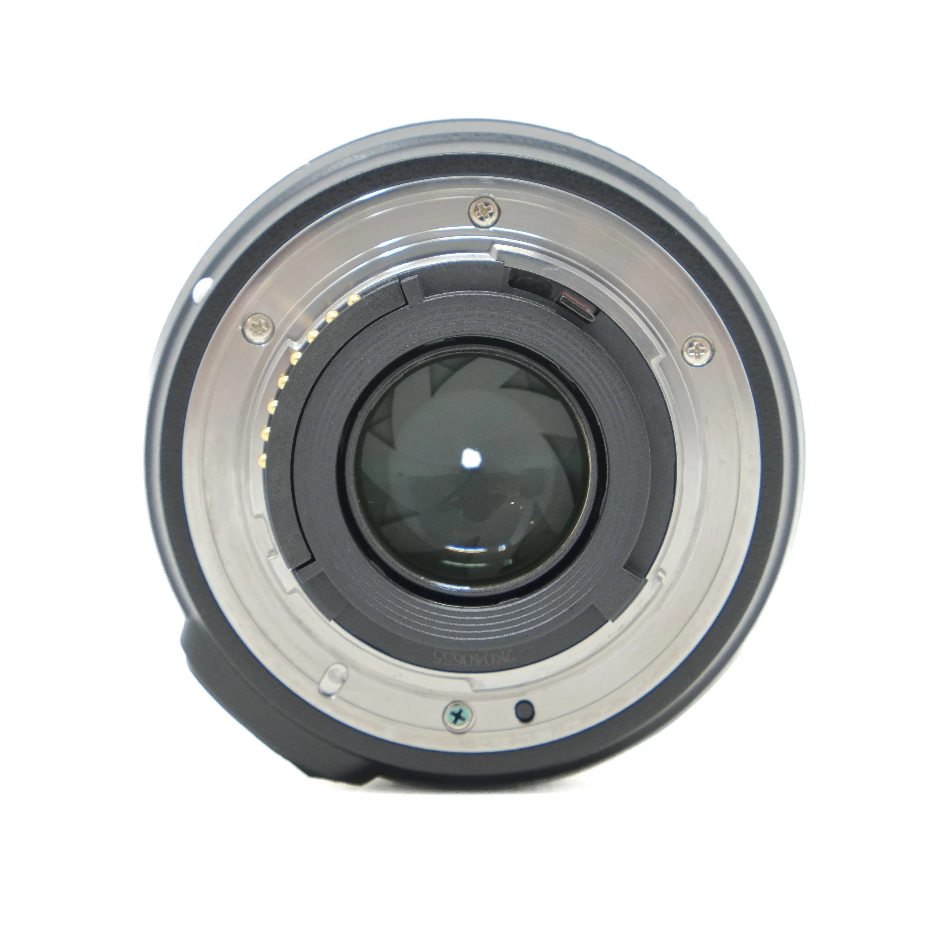Camera lens on a white background