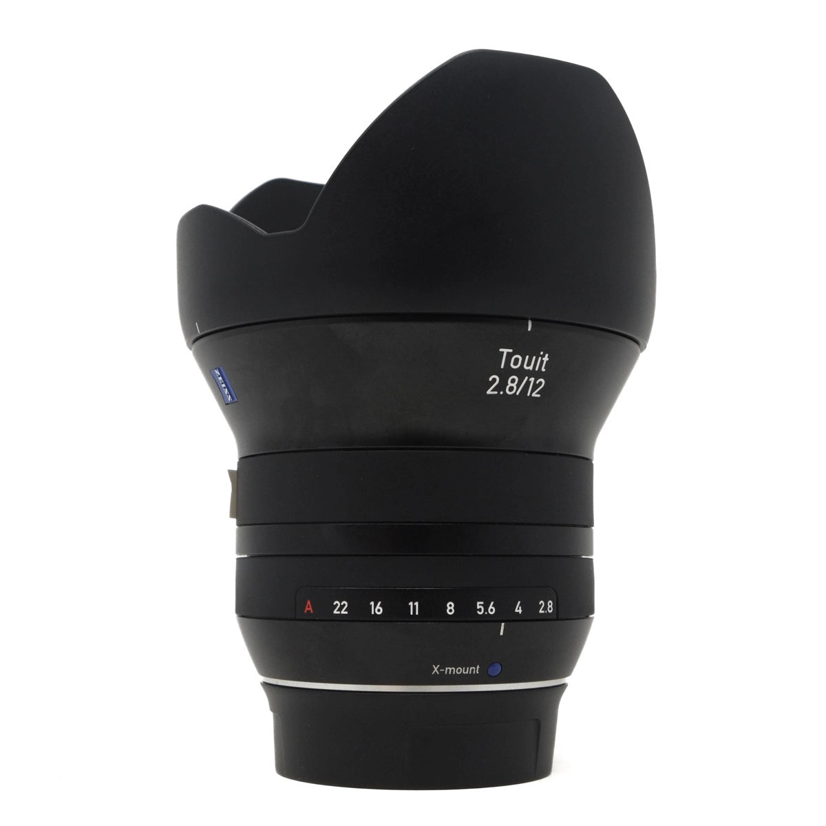 Used Zeiss Touit 12mm F2.8 Lens for Fujifilm X mount - Front angle 