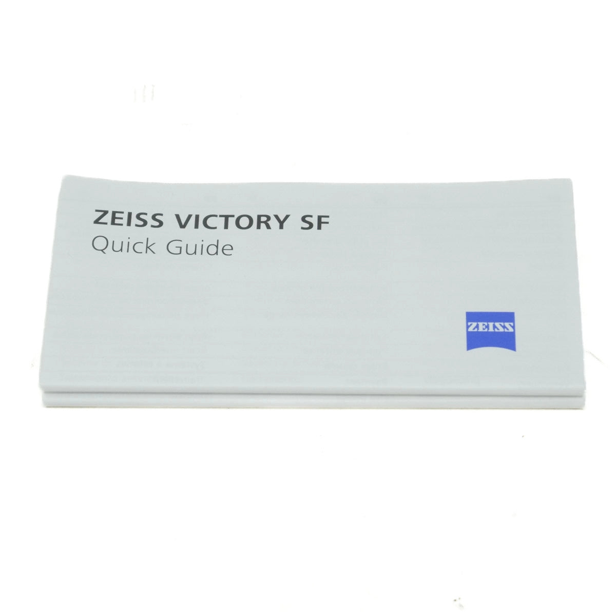 Zeiss Victory SF quick guide on a white background