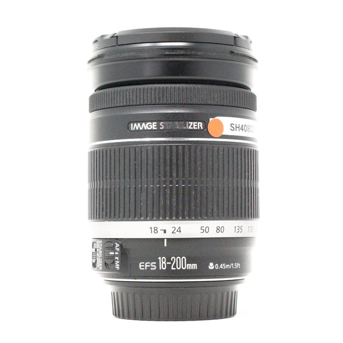 Used Canon EF-S 18-200mm f3.5-5.6 IS lens