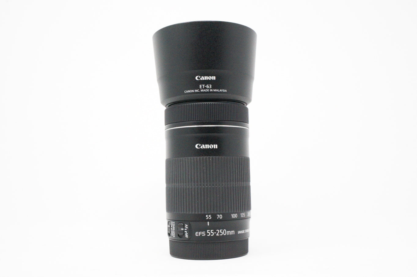 Used Canon EF-S 55-250mm F/4.5-5.6 IS STM lens