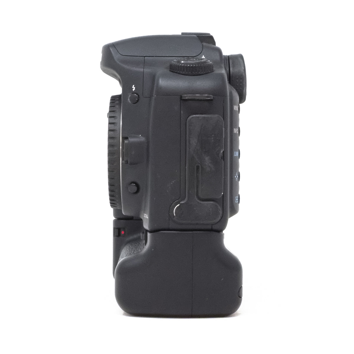 Used Canon EOS 10D + Battery Grip BG-ED3 left