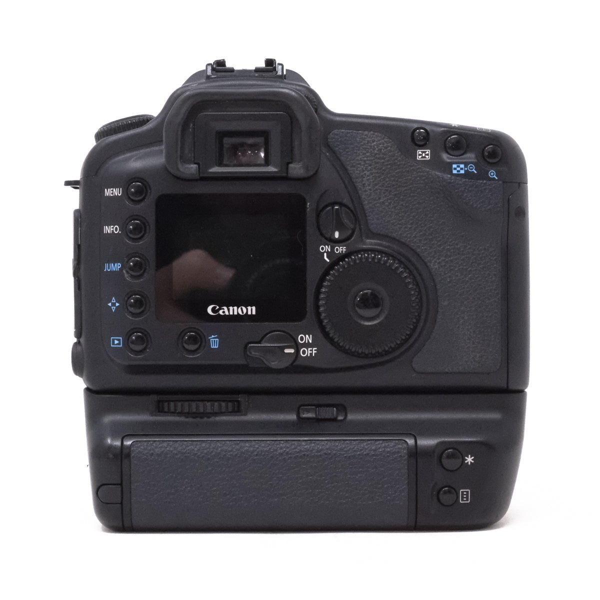 Used Canon EOS 10D + Battery Grip BG-ED3 back