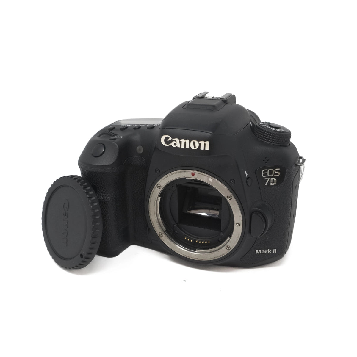 Used Canon EOS 7D Mark II DSLR Camera body - Front angle without body cap