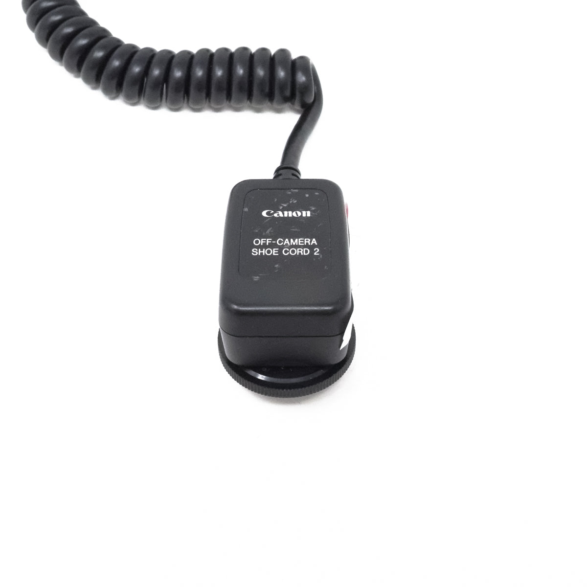 Used Canon OFF-Shoe Cord 2 for dedicated flash off shoe triggering top