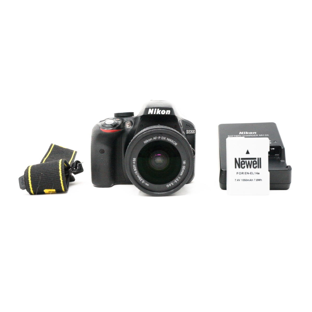 Used Nikon D3300 Digital SLR camera +18-55mm AF-P lens