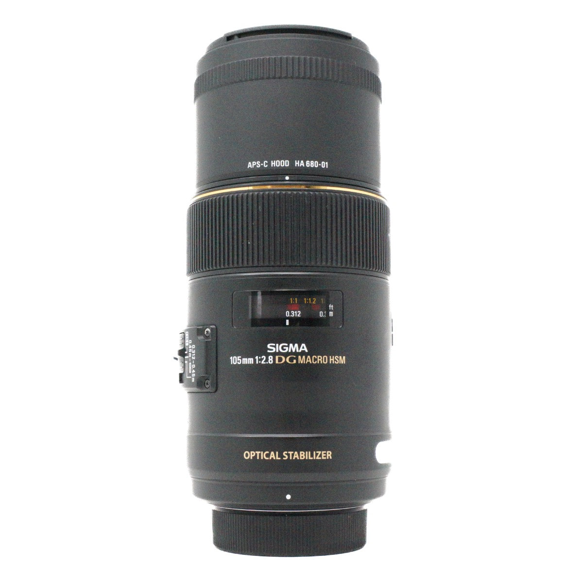 Used Sigma 105mm F2.8 EX DG Macro OS lens for Nikon