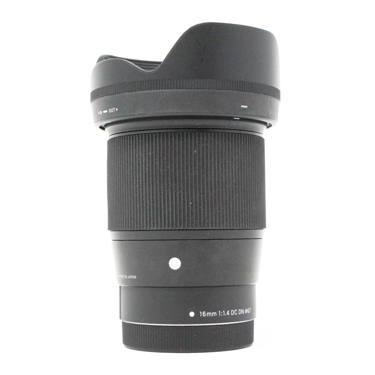 Used Sigma 16mm F1.4 DC DN prime lens for Canon EF-M