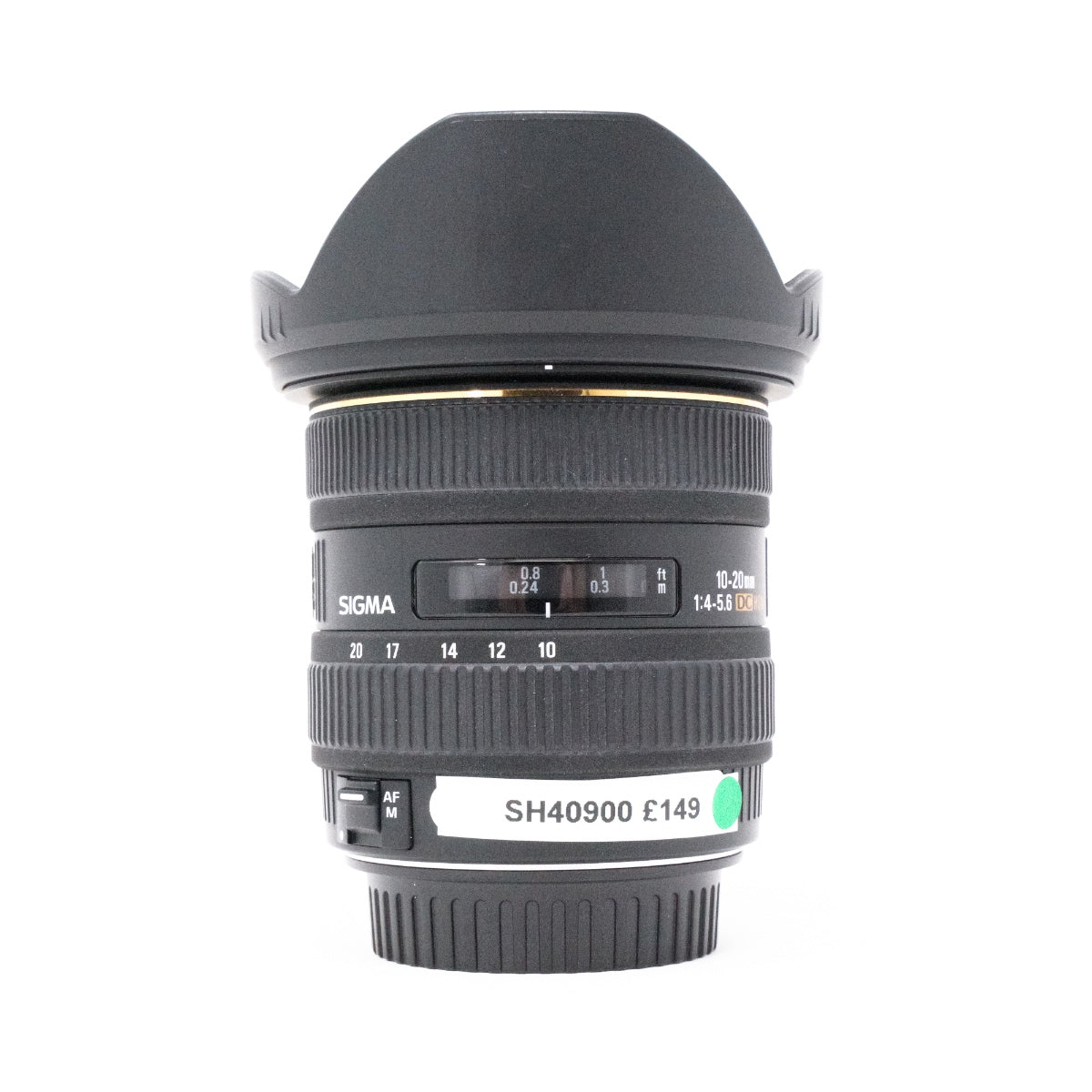 Used Sigma DC 10-20mm F4-5.6 DC HSM Lens in Canon EF-S fit