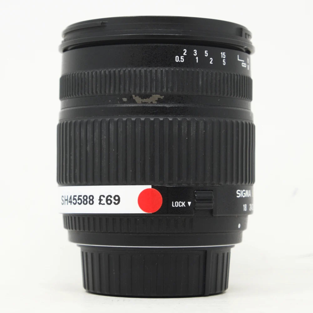 Used Sigma DC 18-125mm F3.5-5.6D Lens in Nikon F mount (Hood SH45588)