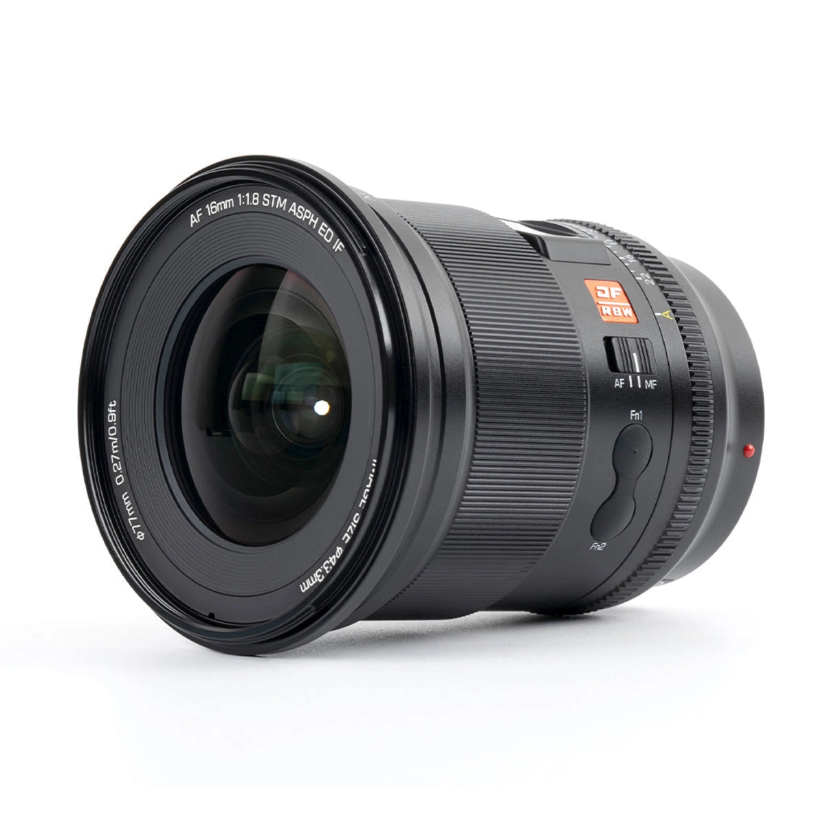 VILTROX AF 16mm F1.8 Full Frame Wide Angle Lens For Sony E-mount front angle from right side 2