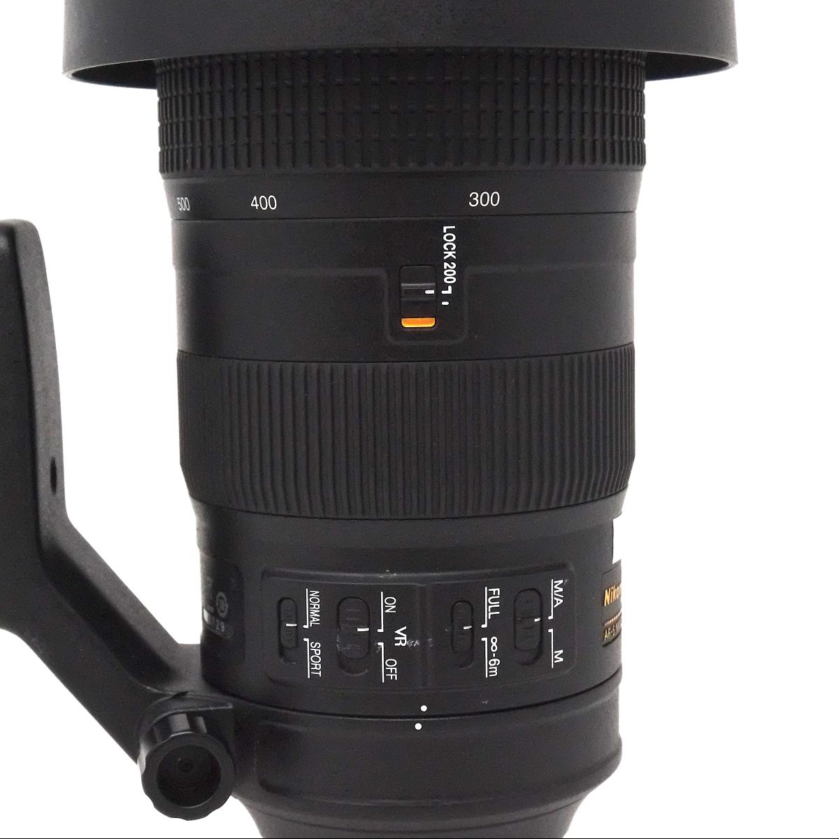 Used Nikon AF-S Nikkor 200-500mm F5.6E VR lens (Hood SH41624)