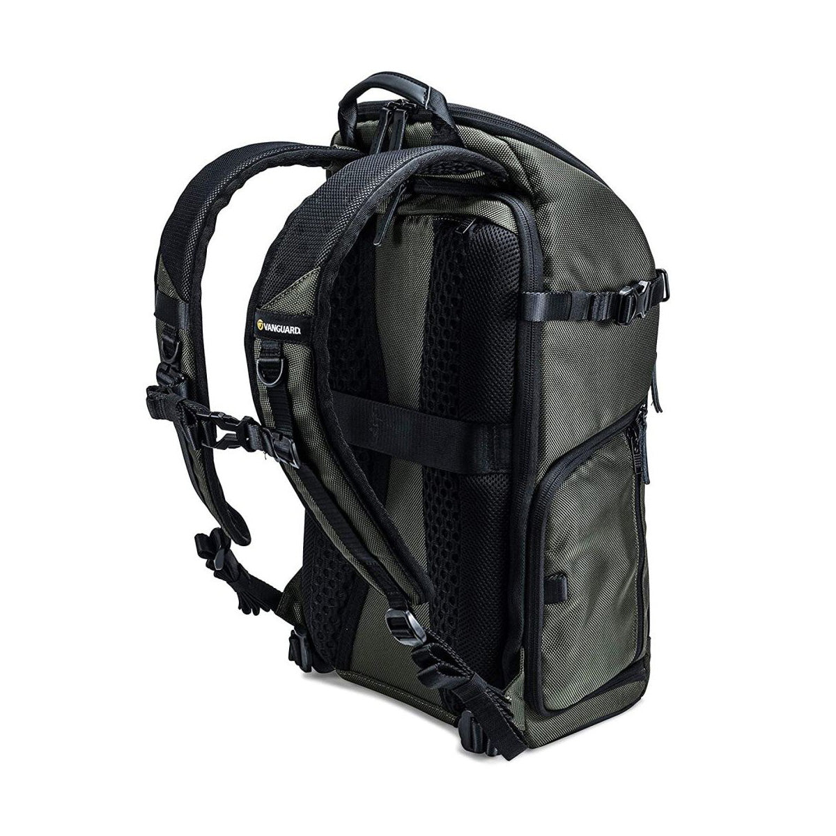 Vanguard VEO SELECT 46 BR Slim Backpack - Green back angle