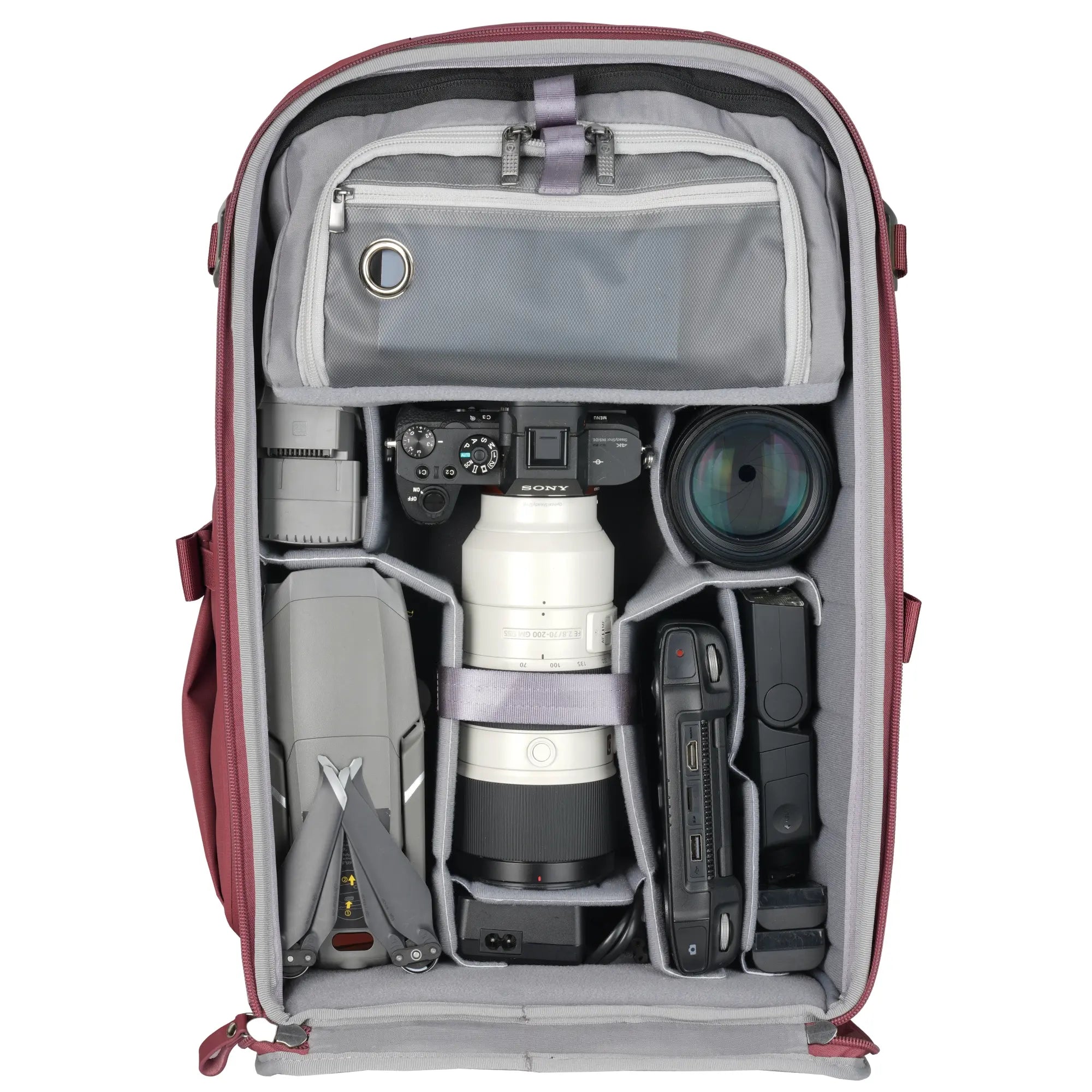 Vanguard VEO Metro B30L Camera Backpack - Burgundy