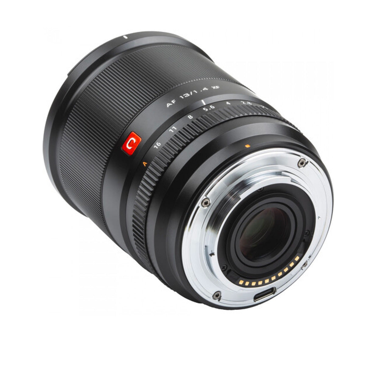 Product shot of lens with the mount attached