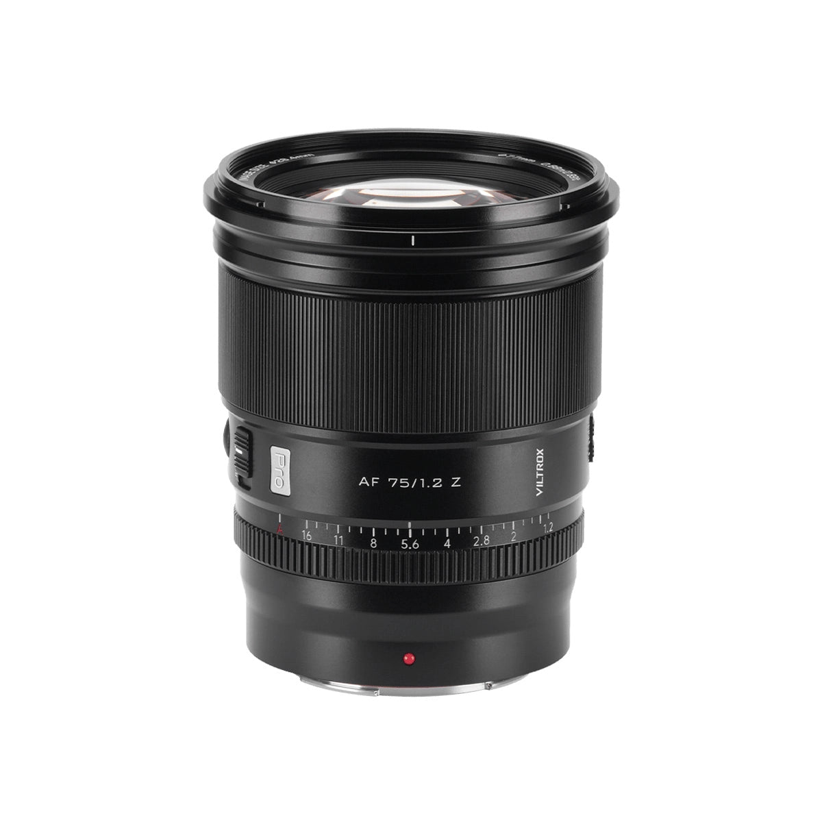 Viltrox AF 75mm F1.2 AF Lens - Nikon Z top angle