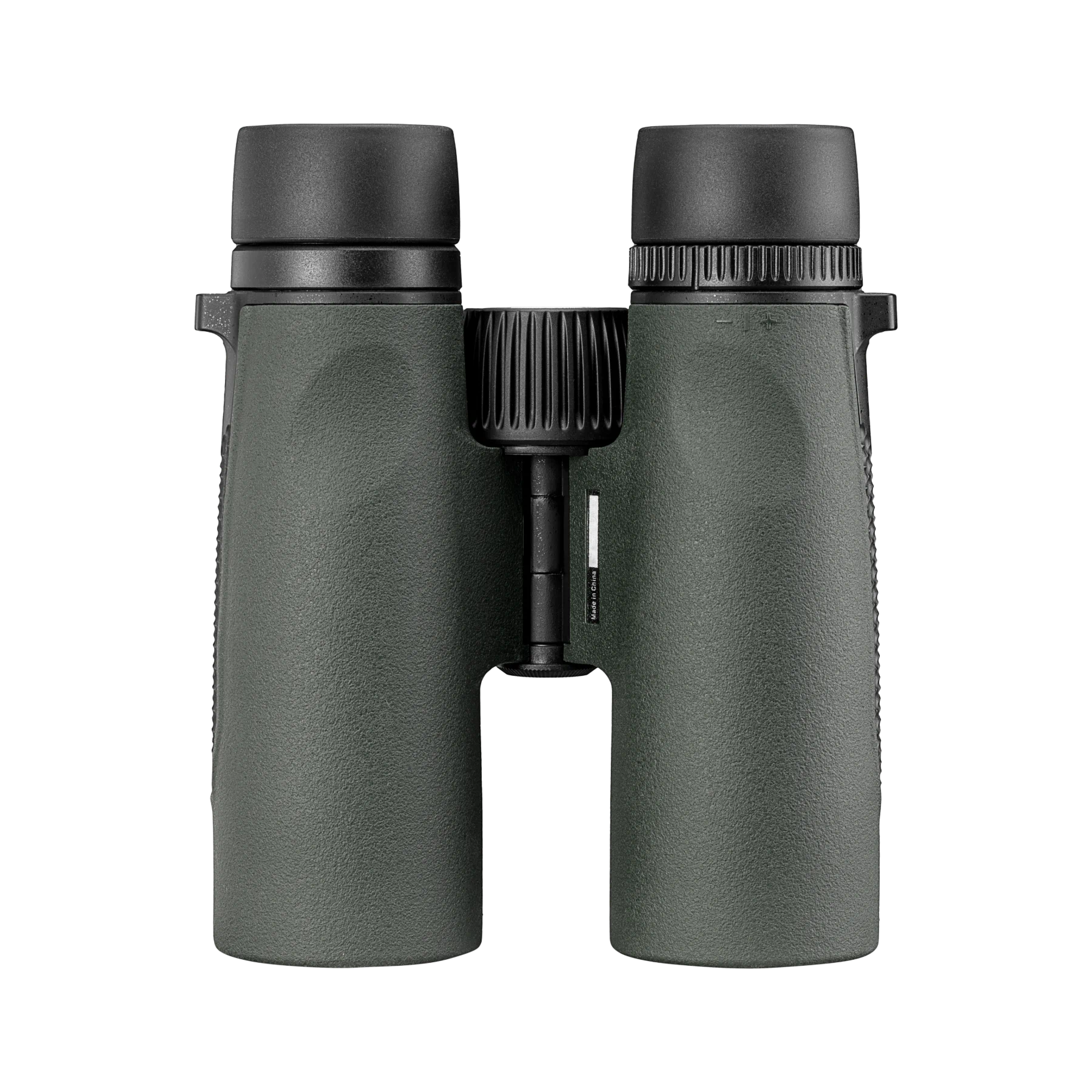 A pair of Vortex binoculars in matte dark green with black eyecups and central hinge details, shown against a plain white background.