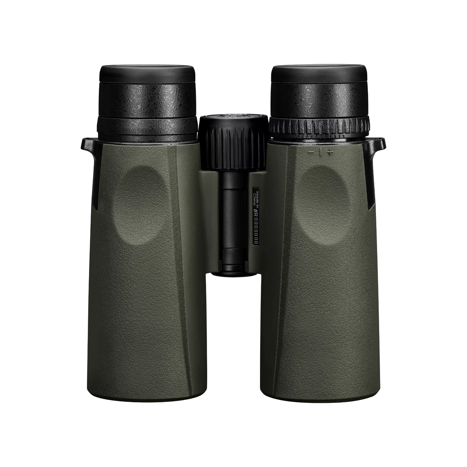 A pair of Vortex binoculars in matte green with black eyecups and central focus wheel, shown against a plain white background.