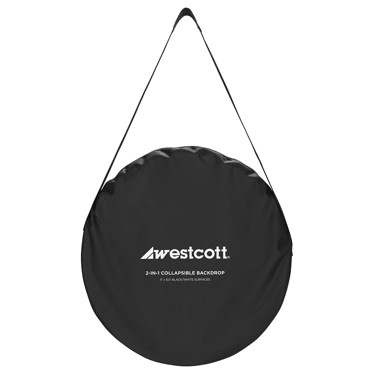 Westcott Collapsible 2-in-1 Black & White Backdrop (5' x 6.5')
