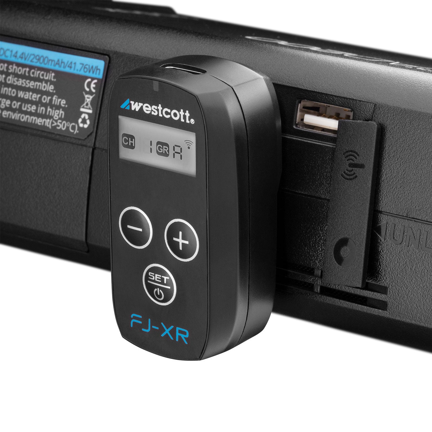 Westcott FJ-XR Wireless Receiver product photo in use