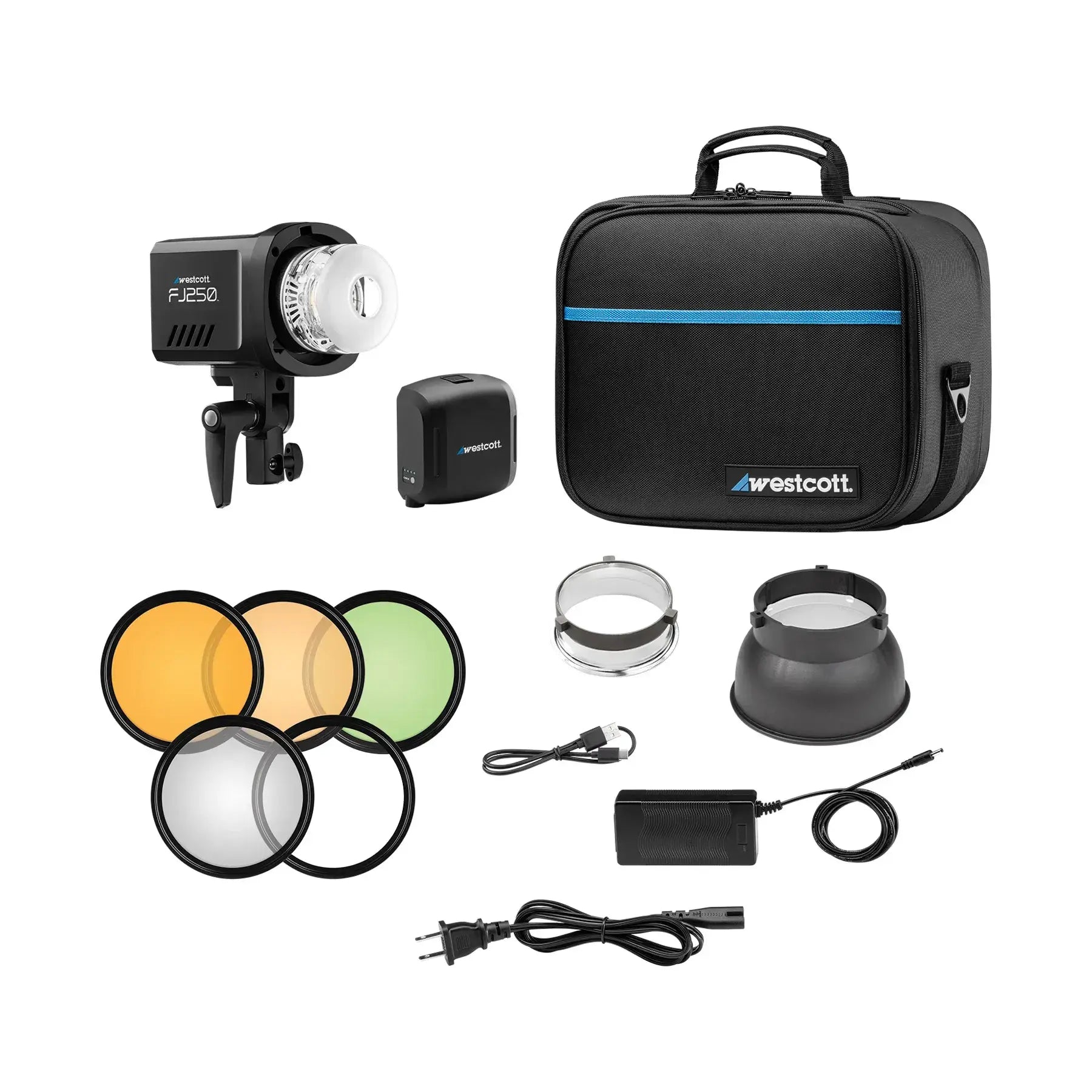 Westcott FJ250 Touchscreen Strobe with FJ Pro AC/DC Battery (250Ws)