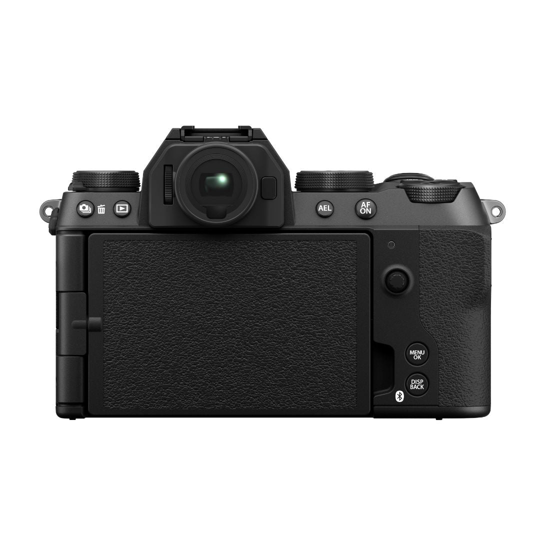 Fujifilm X-S20 mirrorless camera with XC 15-45mm F3.5-5.6 OIS PZ lens - Black