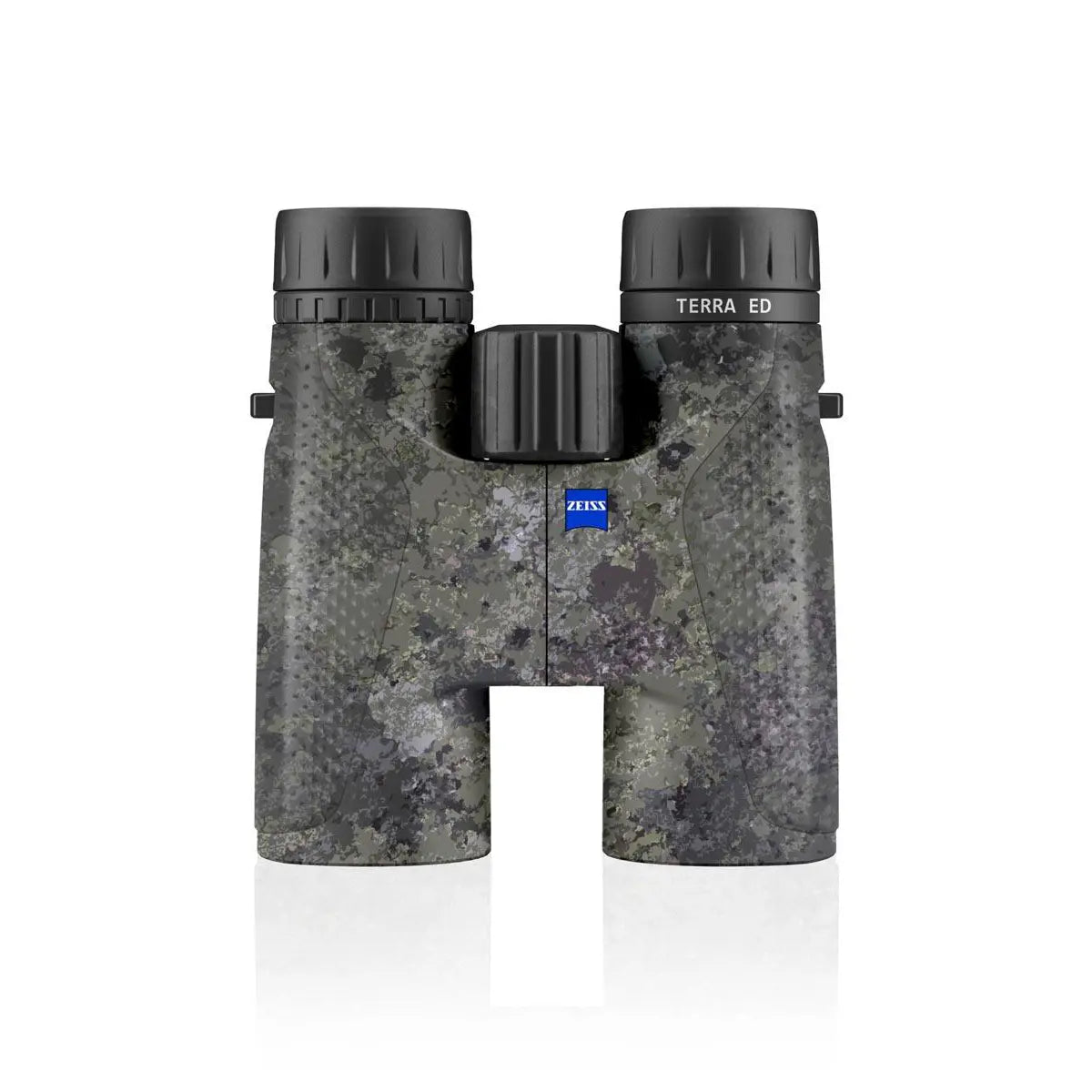 Zeiss binoculars with camouflage pattern on a white background