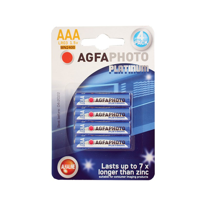 Product Image of AgfaPhoto Platinum AAA Batteries 4 pack