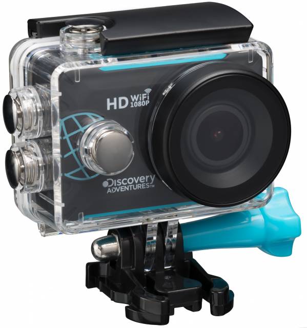 Product Image of Clearance Discovery Trek Adventures Full HD 1080P Wifi Action Camera with Waterproof Case Black