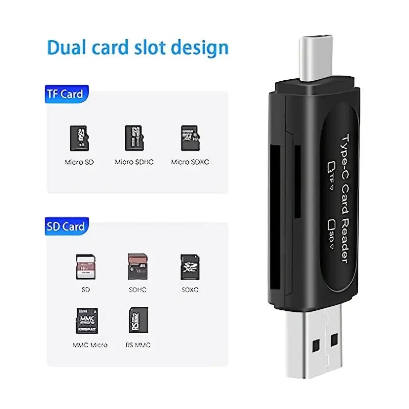 Generic USB Type C SD & Micro SD Card Reader