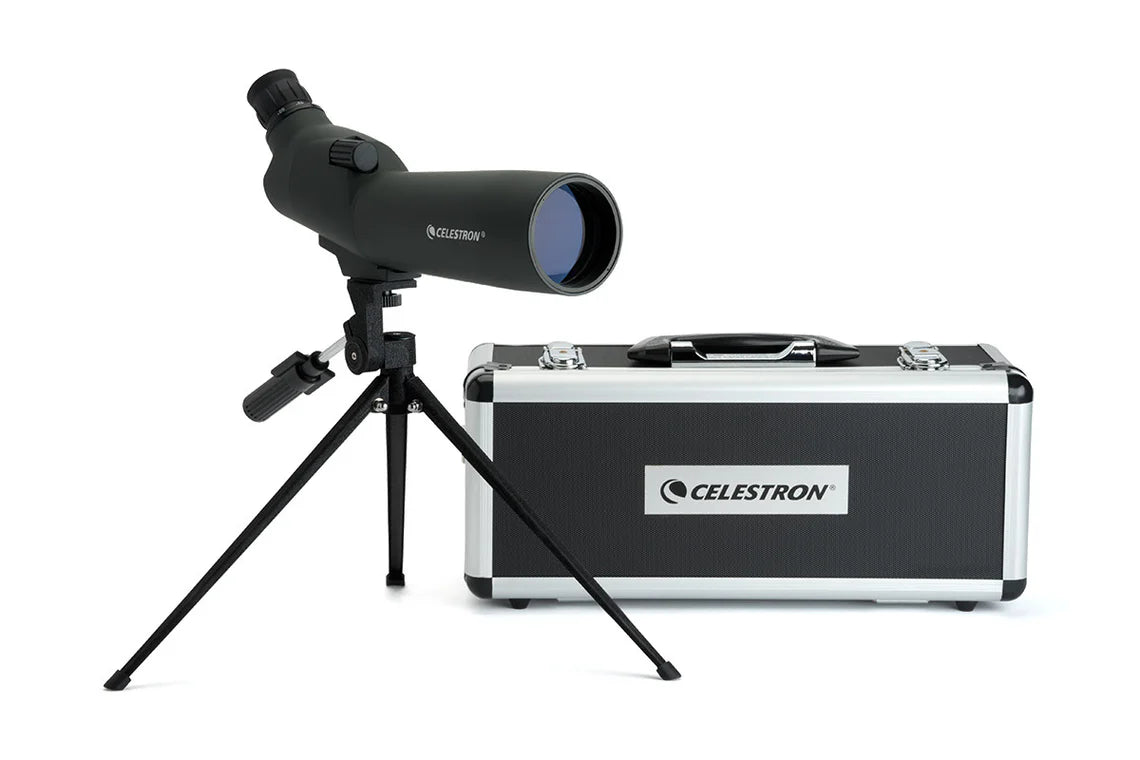 Celestron 52223 UpClose 60mm Zoom Angled Refractor Spotting Scope Telescope