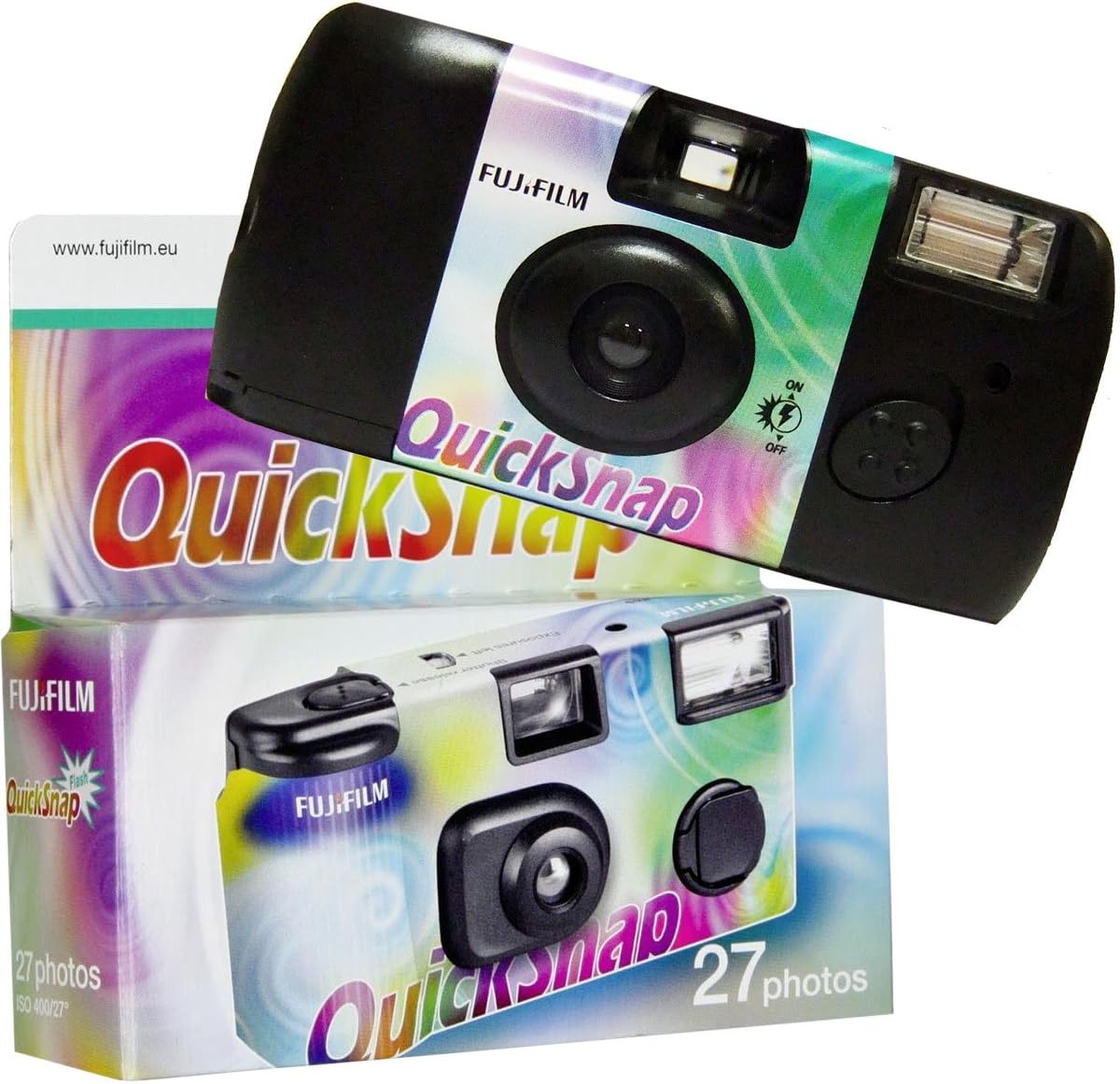 x3 Fujifilm Quicksnap Disposable Camera for 27 Photos ISO 400