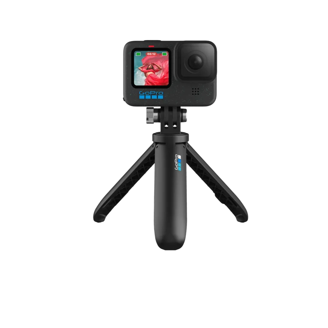 GoPro Shorty - Product photo on an isolated background of the tripod grip extended