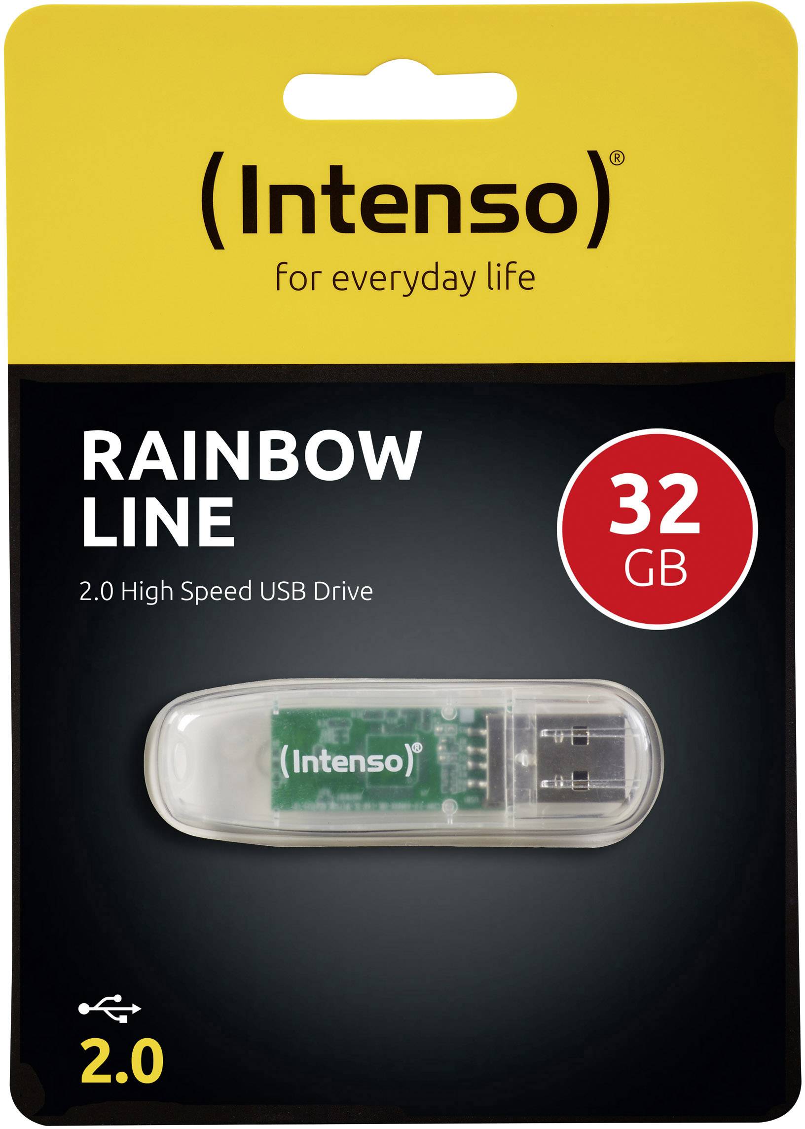 Intenso Rainbow Line USB stick 32GB Transparent 3502480 USB 2.0