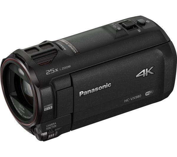 Panasonic HC-VX980EB-K 4K Leica Hybrid Wireless Camcorder Video Camera 18MP